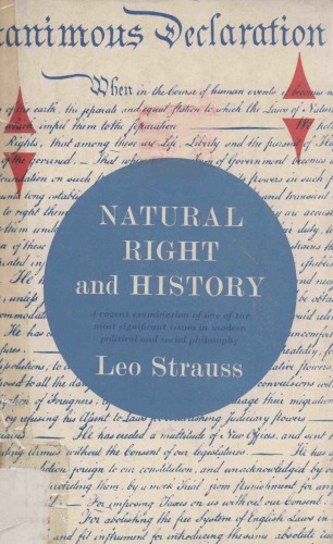 Nutural Right and History