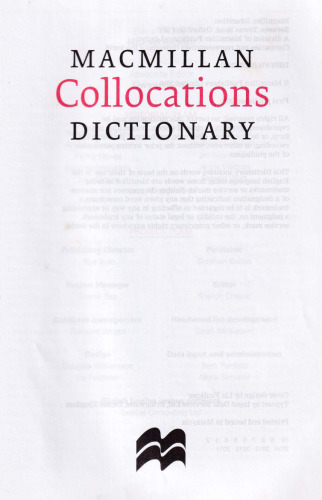 Macmillan Collocations Dictionary