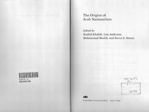 The Origins of Arab Nationalism