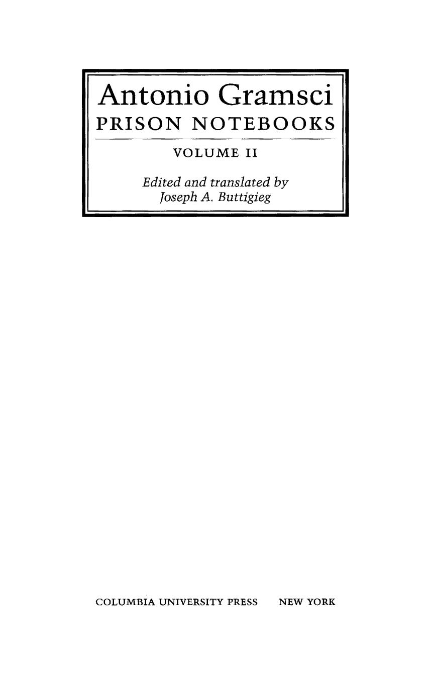 Prison Notebooks, Volume 2