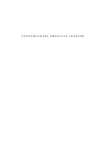 Contemporary American Judaism: Transformation and Renewal