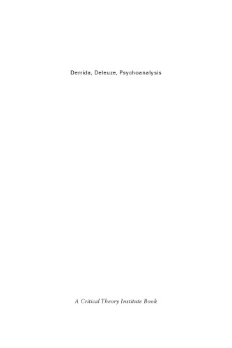 Derrida, Deleuze, Psychoanalysis