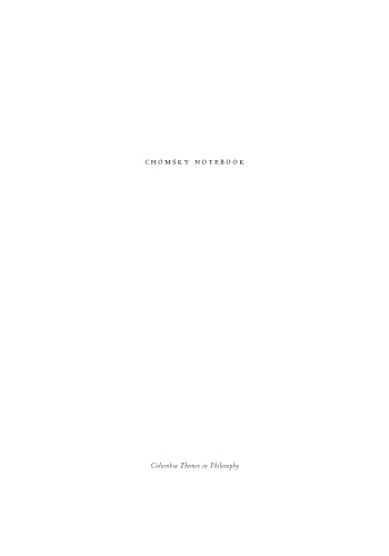 Chomsky Notebook