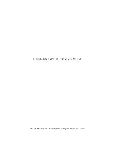 Hermeneutic Communism: From Heidegger to Marx