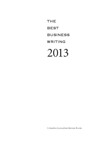The Best Business Writing 2013