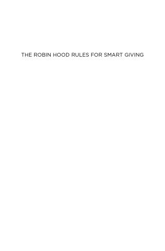 The Robin Hood Rules for Smart Giving