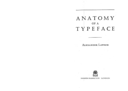 Anatomy of a Typeface