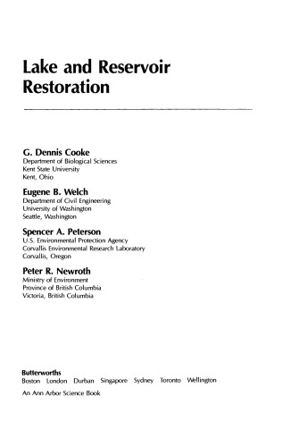 Lake and Reservoir Restoration
