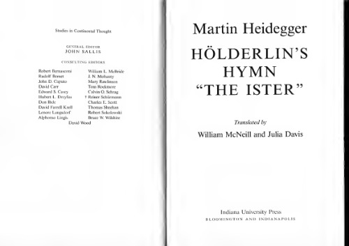 Hölderlin's Hymn "The Ister"