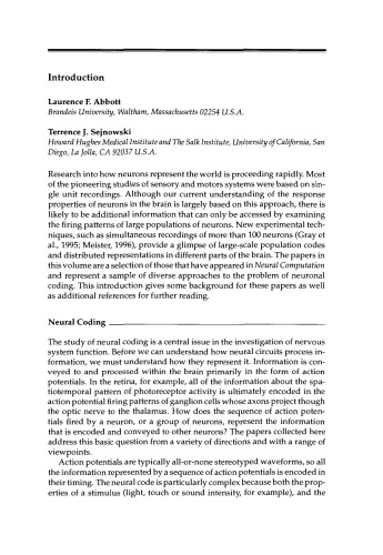 Neural Codes and Distributed Representations: Foundations of Neural Computation