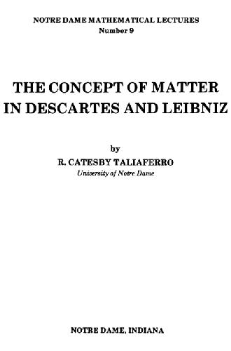 The concept of matter in Descartes and Leibniz
