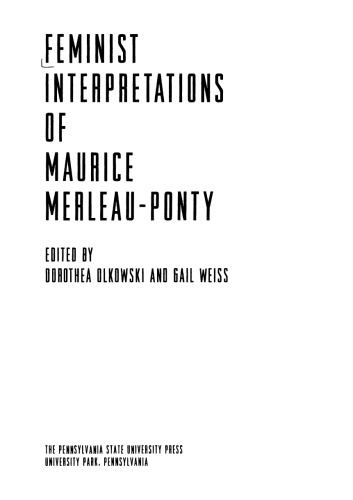 Feminist Interpretations of Maurice Merleau-Ponty
