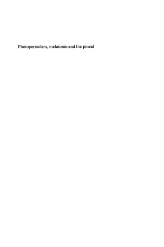 Ciba Foundation Symposium 117 - Photoperiodism, Melatonin and the Pineal