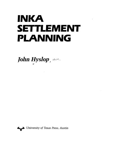 Inka settlement planning