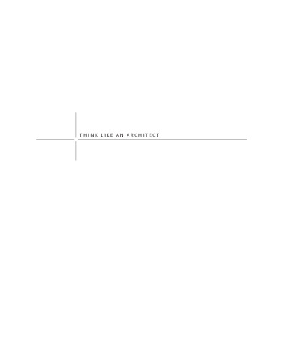 Think Like an Architect