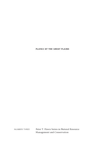 Playas of the Great Plains