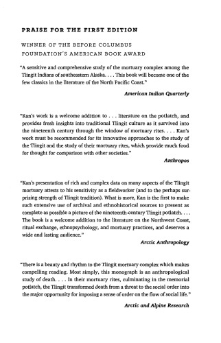 Symbolic immortality: The Tlingit potlatch of the nineteenth century