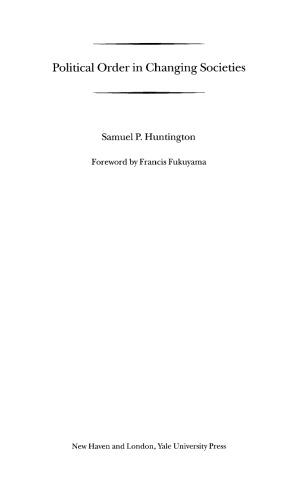 Political order in changing societes