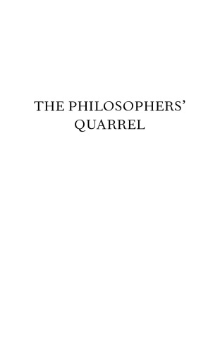 Philosophers' Quarrel: Rousseau, Hume, and the Limits of Human Understanding