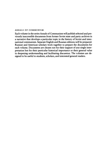 Stalinism as a Way of Life: A Narrative in Documents