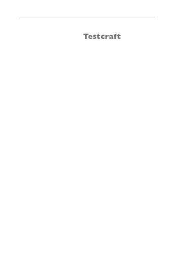 Testcraft: A Teacher`s Guide to Writing and Using Language Test Specifications