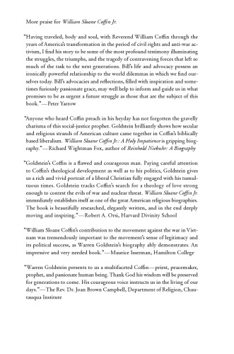 William Sloane Coffin Jr.: A Holy Impatience
