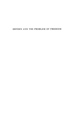 Dryden and the Problem of Freedom