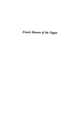 French Masters of the Organ