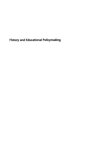 History and Educational Policymaking