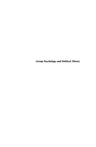 Group Psychology and Political Theory