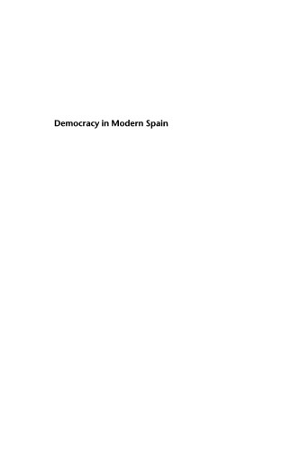 Democracy in Modern Spain