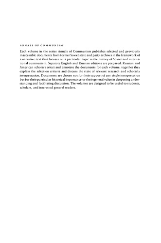 Stalin's Letters to Molotov, 1925-1936