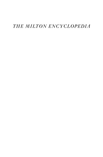 The Milton Encyclopedia