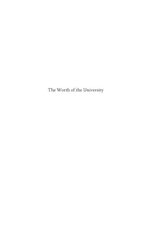 The Worth of the University