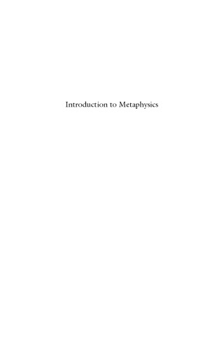 Introduction to Metaphysics: Second Edition