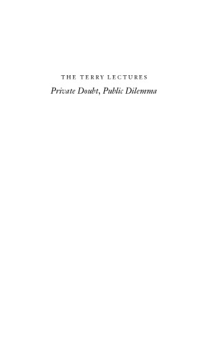 Private Doubt, Public Dilemma: Religion and Science since Jefferson and Darwin