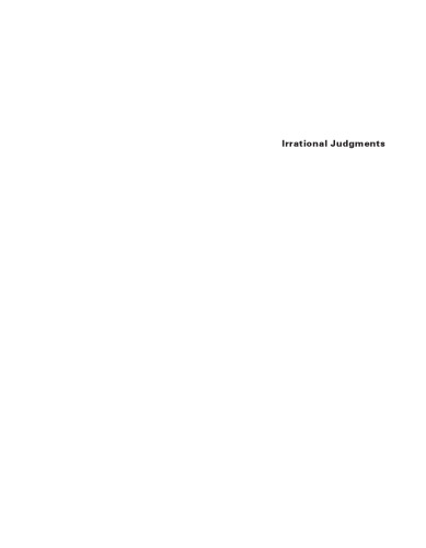 Irrational Judgments: Eva Hesse, Sol LeWitt, and 1960s New York