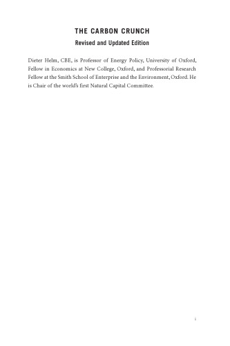 The Carbon Crunch: Revised and Updated