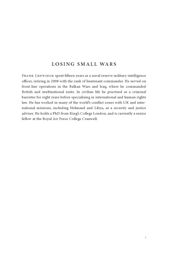 Losing Small Wars: British Military Failure in the 9/11 Wars