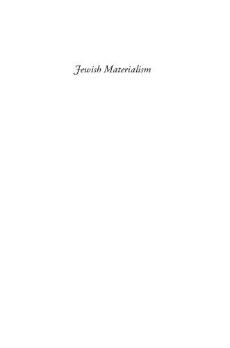 Jewish Materialism: The Intellectual Revolution of the 1870s
