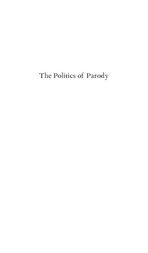 The Politics of Parody: A Literary History of Caricature, 1760-1830