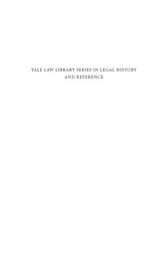 The Yale Law School Guide to Research in American Legal History