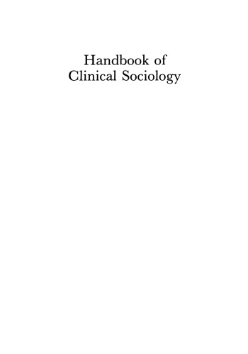 Handbook of Clinical Sociology