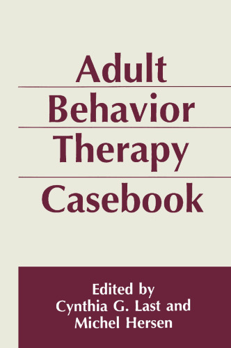 Adult Behavior Therapy Casebook