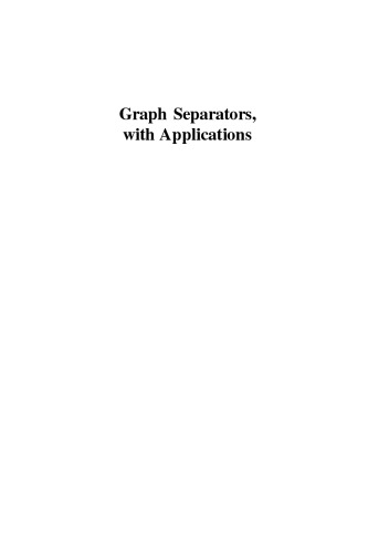 Graph Separators, with Applications