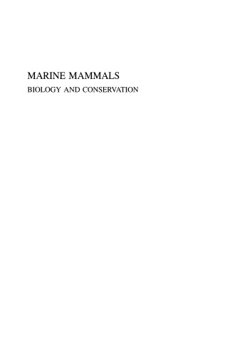 Marine Mammals: Biology and Conservation