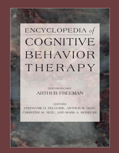Encyclopedia of Cognitive Behavior Therapy