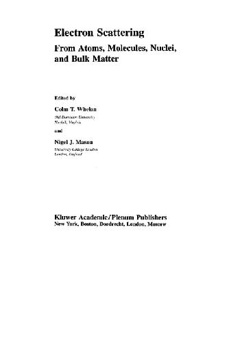 Electron Scattering from Atoms, Molecules, Nuclei, and Bulk Matter