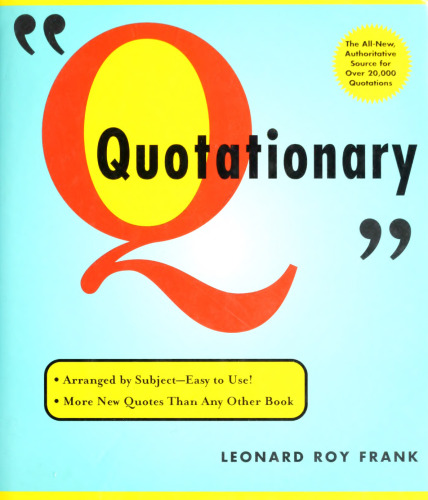 Random House Websters quotationary