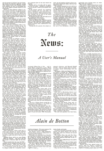 The news: a user's manual
